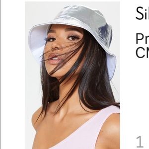 Silver Metallic Bucket Hat